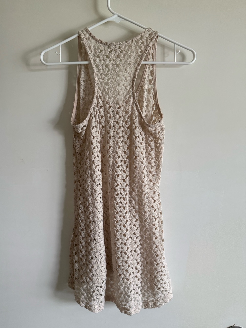 Pretty Rebellious Open Knit Crochet Racerback Tank - Picture 6 of 6